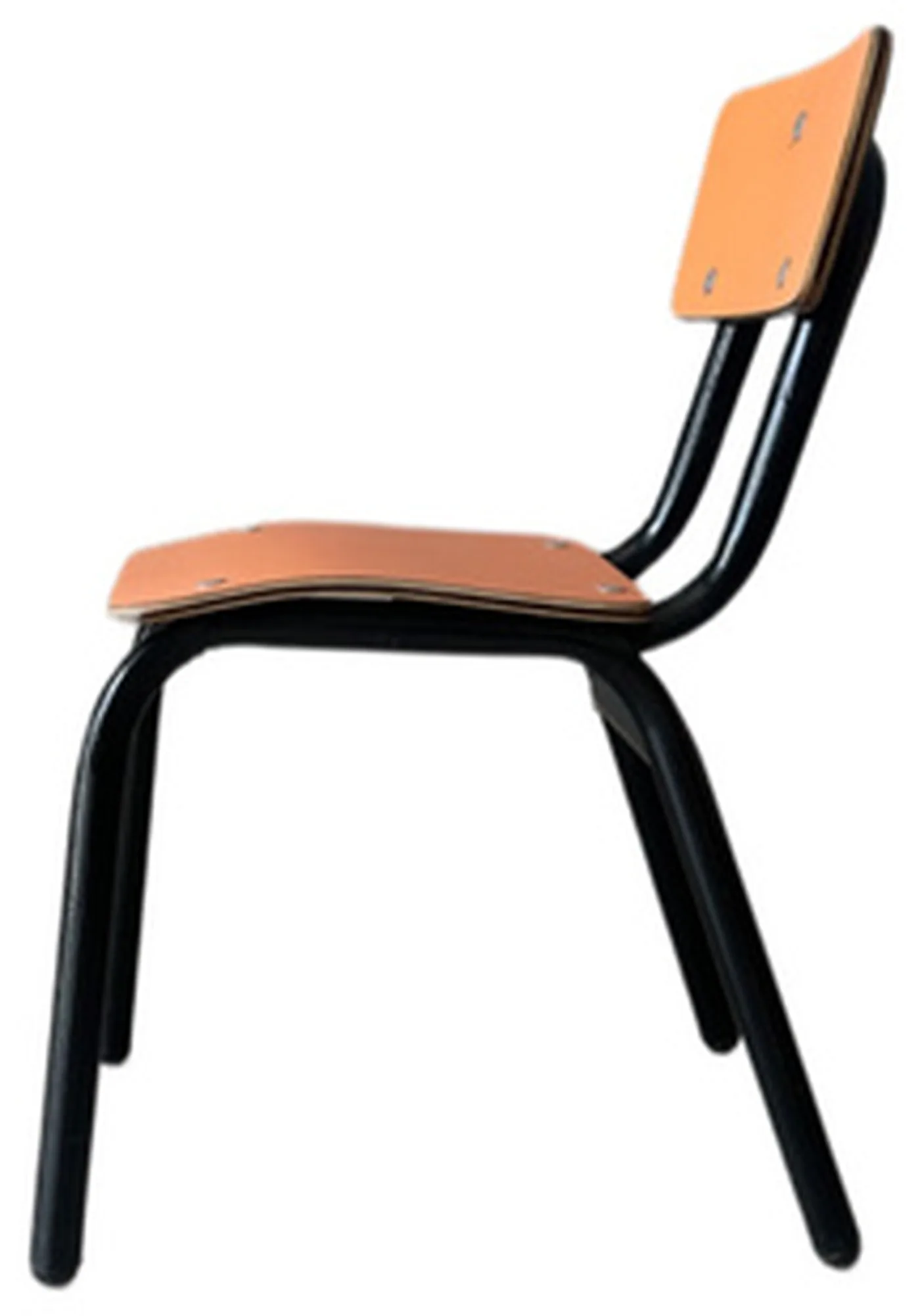 Silla Kinder con las medidas del catálogo: 60 cm de alto y 25 cm de asiento