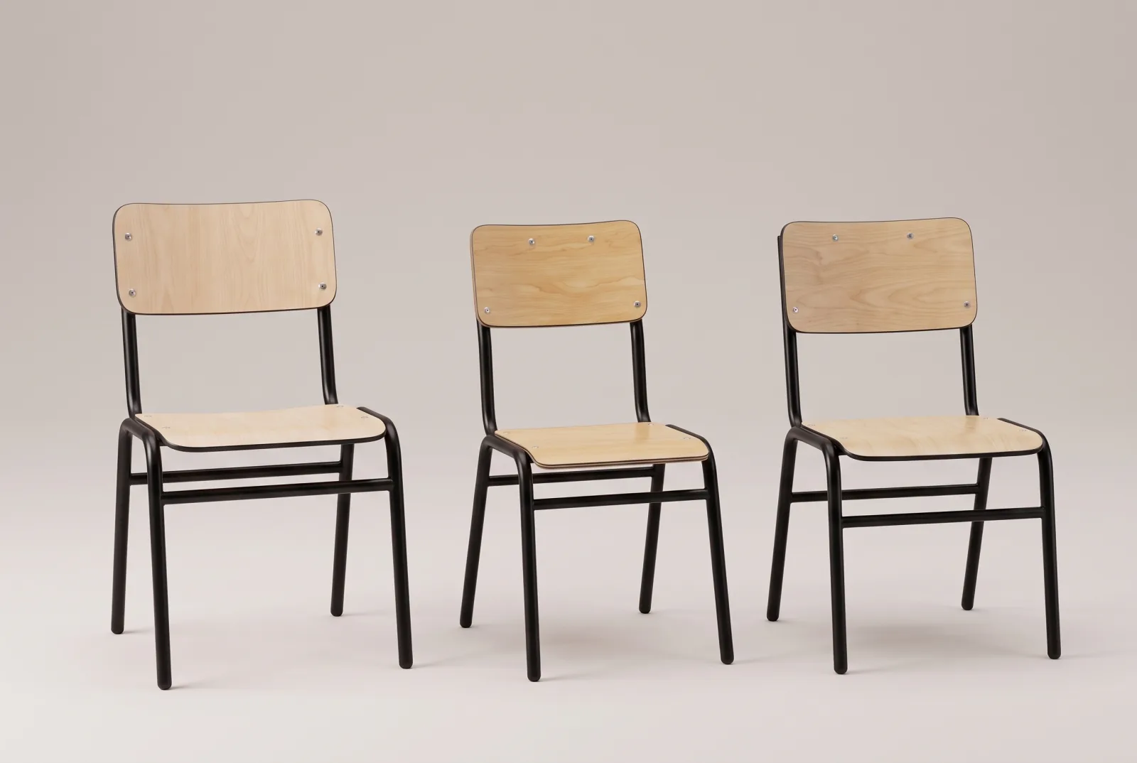 Diferencia: altura y anchura: Silla para biblioteca, Silla de laboratorio, Silla para estudiante